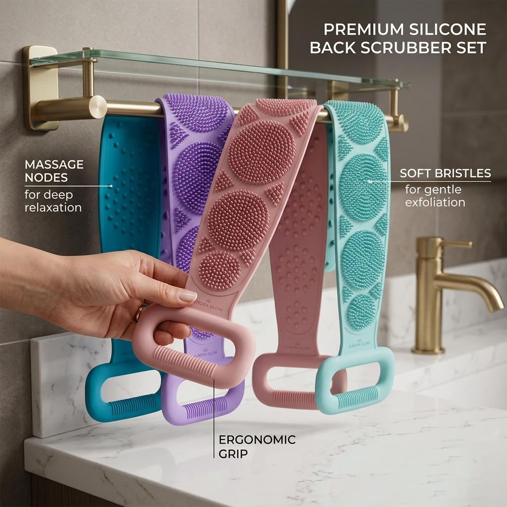 Premium Silicone Back Brush